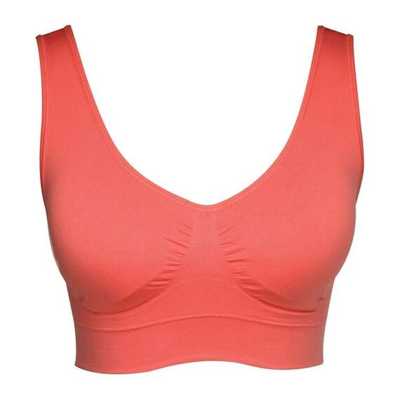 Womens Genie Bra 3 Large Pack - Wireless Bra for Women, Solid Color Seamless Bra - Picture 3 of 5